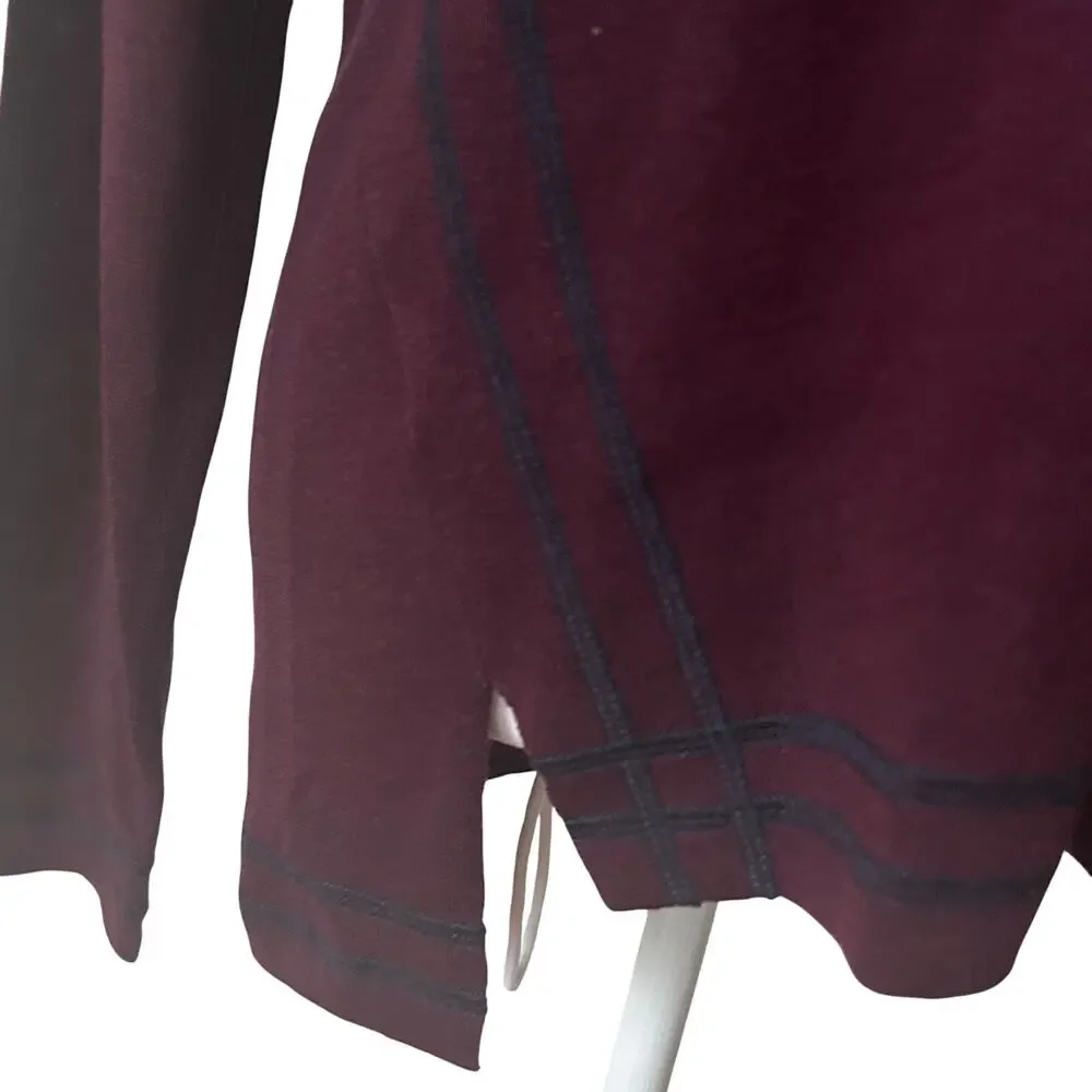 W by Worth NWT Burgundy Cashmere Blend Turtleneck Womens Size Small NEW